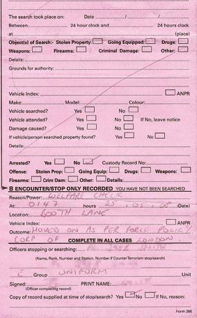 Pink slip, as per force policy