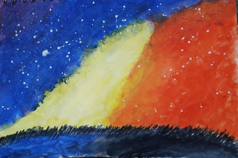 Thanks to Krysia for this colourful star-filled landscape, titled New Beginnings © Krysia