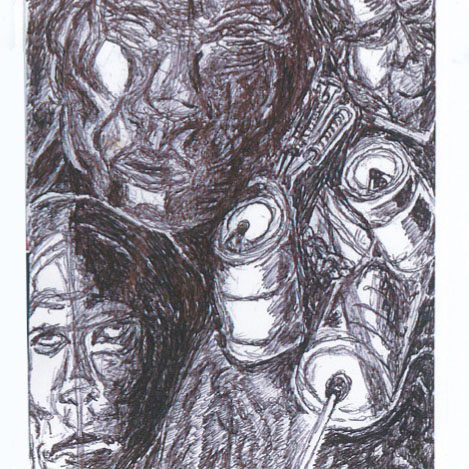 Study of rough sleepers near Hackney Wick station © Kevin Headley