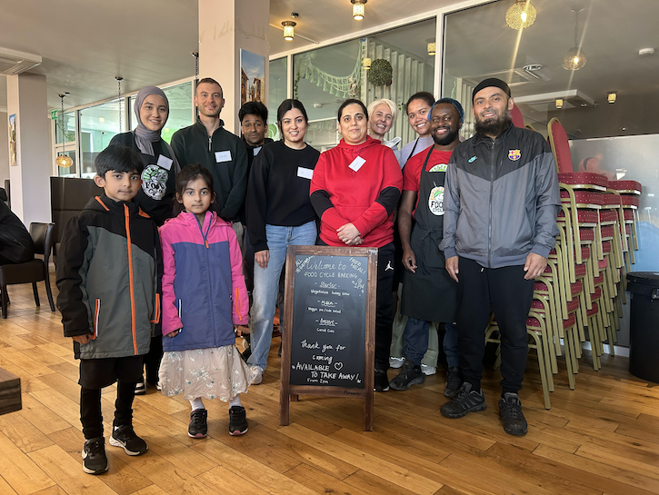 Volunteers at FoodCycle with Emdad (far right) © Emdad Rahman