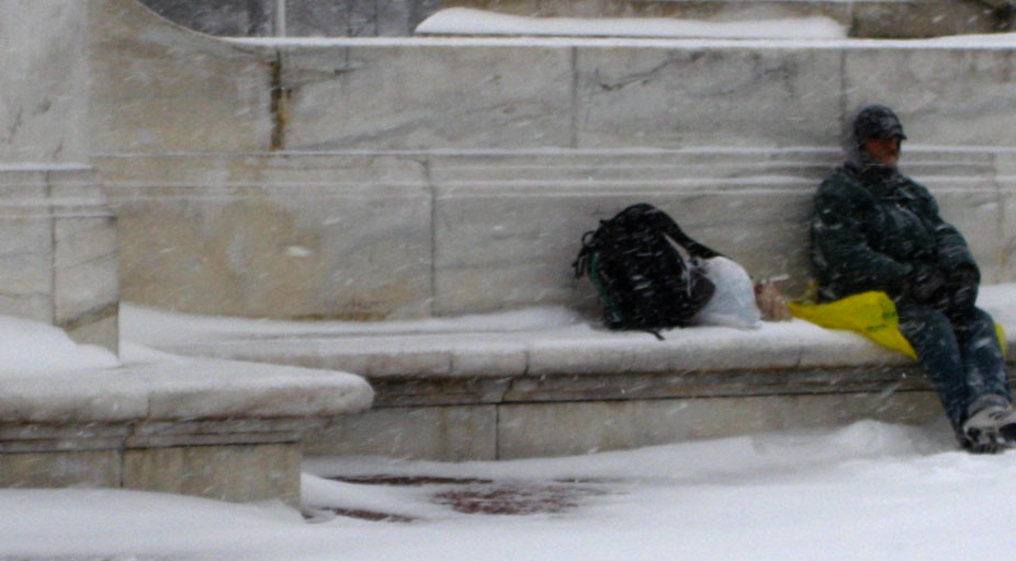 Conditions on the street can be fierce in winter