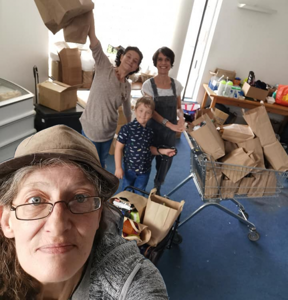 Packing period products © JC & SS