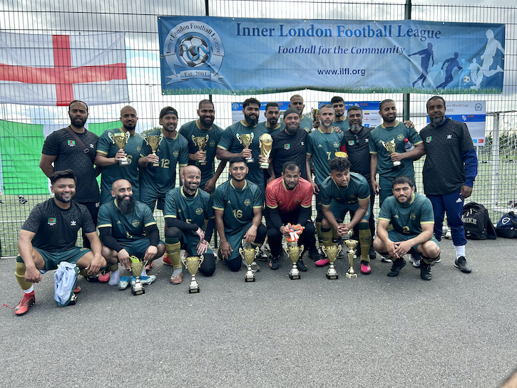 The winning Bangladesh team at the Inner London Football League World Cup © Emdad Rahman