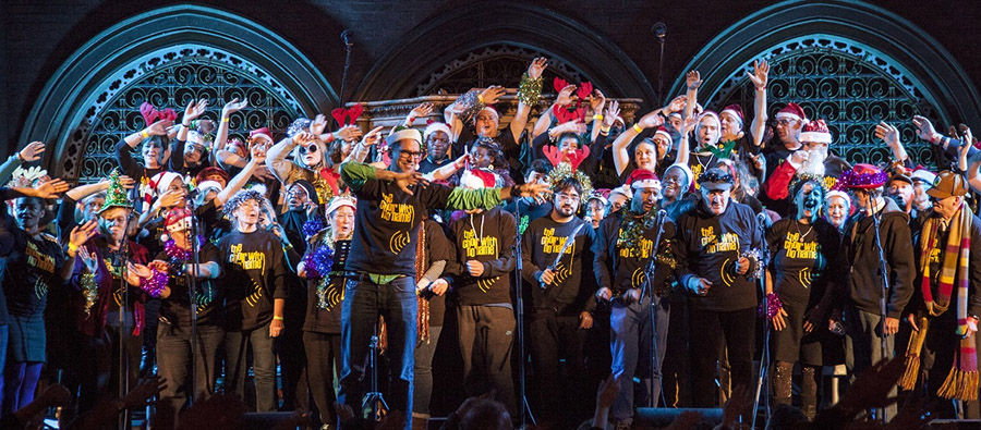 A Choir with No Name, performing last Christmas.