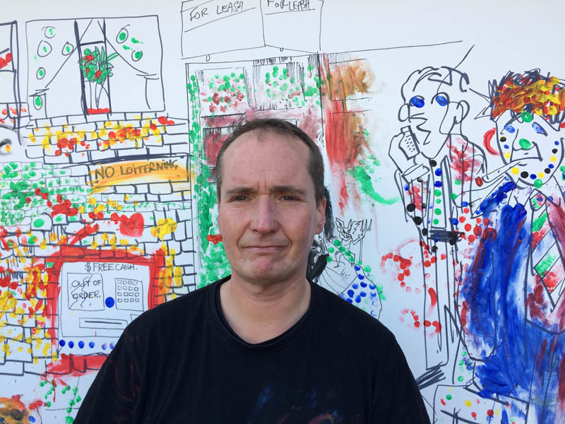 John Dolan's mural of Victor