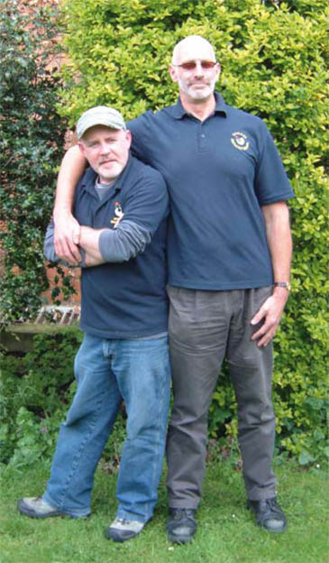 Francis (right), with fellow Emmaus resident Billy