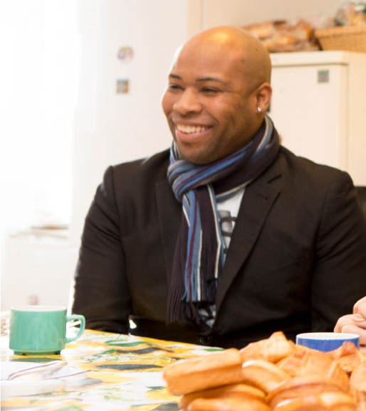  An Emmaus campanion at the launch