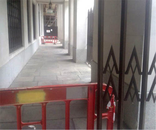 Christopher found that many places he once slept were blocked by gates or redeveloped.