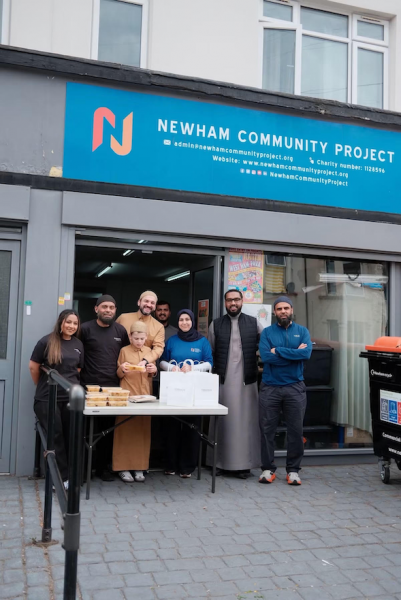 Emdad (second left) on outreach in London. © Emdad Rahman