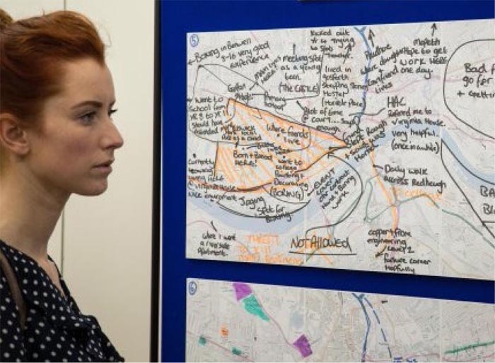 Exhibitions including the original maps of the participants have taken place in Newcastle