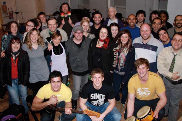 Marie Benton and the choir