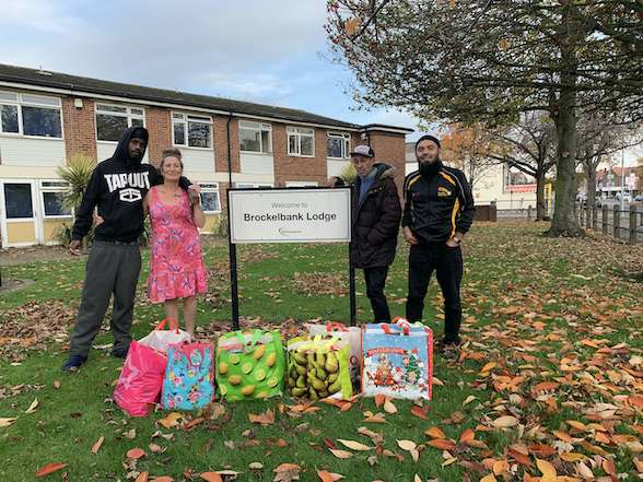 Emdad (far right) on outreach. © Emdad Rahman